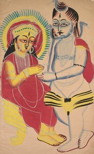 Annapurna och Shiva av Unknown artist