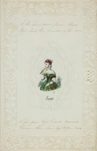Som den målade blomman visar (valentin) av Unknown artist