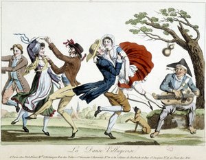 Bal: bydans - a.n.d., sent 1700-tal, Carnavalet. av Unknown artist