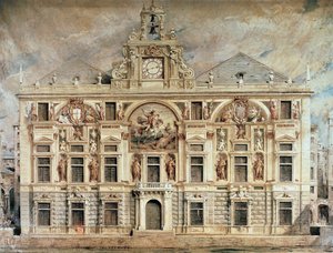 Bank of San Giorgio i Genua, Italien av Unknown artist