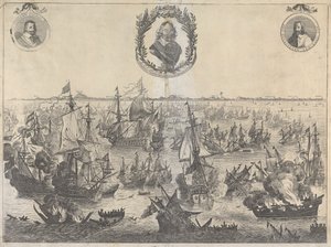 Slaget vid Scheveningen, 31 juli 1653 av Unknown artist
