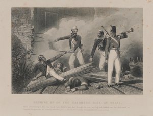"Blowing of the Cashmere Gate at Delhi", Indian Mytery av Unknown artist