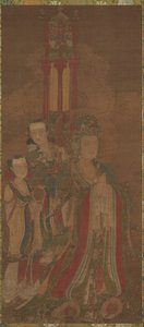 Bodhisattva och skötare av Unknown artist