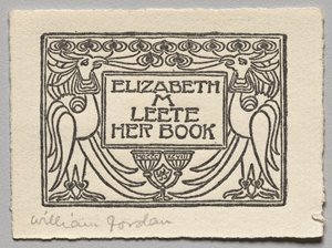 Bokskylt: Elizabeth M. Leete av Unknown artist