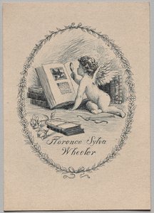 Bokskylt: Florence Sylva Wheeler av Unknown artist