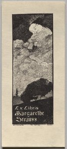 Exlibris: Margarethe Strauss av Unknown artist