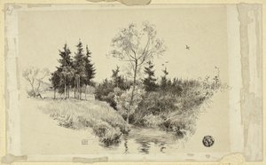 Bäck i skogen av Unknown artist