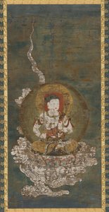 Buddhistisk gudom: Gokei Monju (Manjushri) av Unknown artist