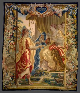 Caesar skickar en budbärare till Kleopatra från Berättelsen om Caesar och Kleopatra av Unknown artist