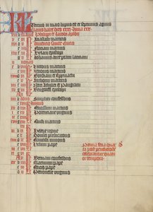 Kalender-sida av Unknown artist