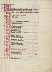 Kalender-sida av Unknown artist