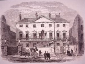 Cambridge House i Piccadilly 1860, hem för PM lord Palmerston av Unknown artist