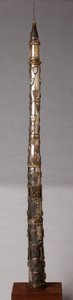 Ljusstake (?), silversmide av Unknown artist