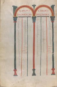 Kanoniska tabletter av de fyra evangelierna av Unknown artist