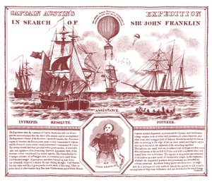 Kapten Austins expedition på jakt efter Sir John Franklin av Unknown artist