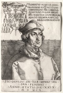 Kardinal Albrecht av Brandenburg - Den lilla tallriken av Unknown artist