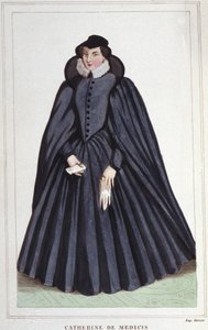 Catherine de Medici (Caterina de Medici) (1519-1589). Drottning av Frankrike. av Unknown artist