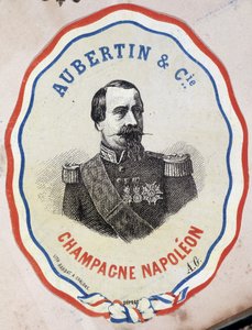 Champagne Napoleon-Aubertin & Cie. (porträtt av Napoleon III) av Unknown artist