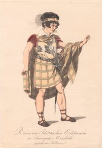 Tecken från en tysk produktion av Macbeth (en av sex etsningar) av Unknown artist
