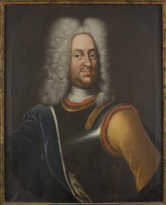 Charles I de Hesse Cassel - Porträtt av Charles I (1654-1730), Landgrave of Hesse-Kassel, Anonym . Olja på duk av Unknown artist