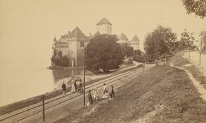 [Slottet Chillon vid Genèvesjön] av Unknown artist