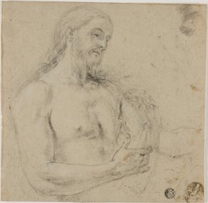 Kristus (övre delen av torson) av Unknown artist