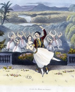 Klassisk dans: romantisk - teckning, n.d. av Unknown artist