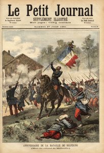 Åminnelse av slaget vid Solferino, 24 juni av Unknown artist