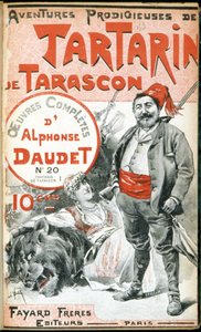 Omslag till Daudets "" Prodigious Adventures of Tartarin de Tarascon". av Unknown artist