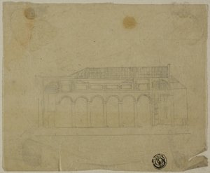 Tvärsnitt av basilikan av Unknown artist