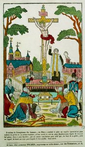 Crucifixion Gravyr av 1800-talets Paris, B.N. av Unknown artist