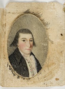 David Leonard Barnes, ca 1789 (akvarell på elfenben) av Unknown artist