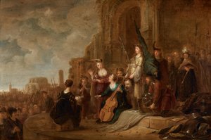 David med Goliat-huvudet av Unknown artist