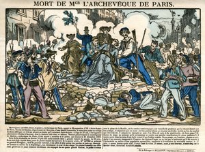 Denis Auguste Affres, ärkebiskop av Paris, död av Unknown artist