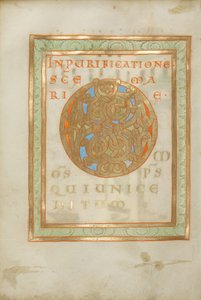 Dekorerad incipit-sida av Unknown artist