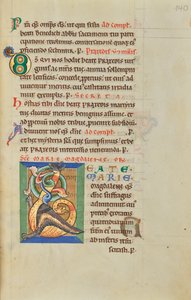 Dekorerad initial B av Unknown artist