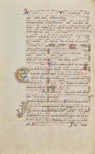 Dekorerad Initial C; Dekorerad Initial A av Unknown artist