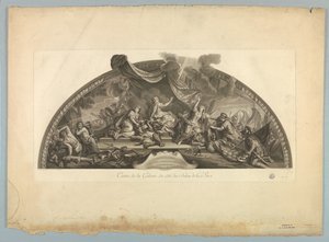 Dekorationer av Lebrun och Mignard på slottet i Versailles av Unknown artist