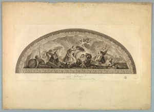 Dekorationer av Lebrun och Mignard på slottet i Versailles av Unknown artist