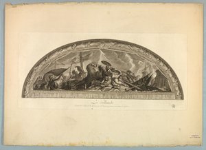 Dekorationer av Lebrun och Mignard på slottet i Versailles av Unknown artist