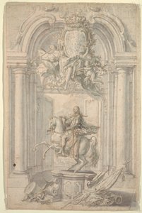 Design för Equestrian Monument of Charles III av Unknown artist