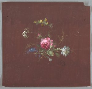Design för tapeter och textilier: Blommor av Unknown artist