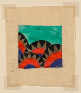Design för textil eller tapet av Unknown artist