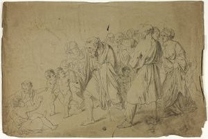 Diogenes söker en ärlig man av Unknown artist