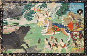 Durga Slang Mahisha av Unknown artist