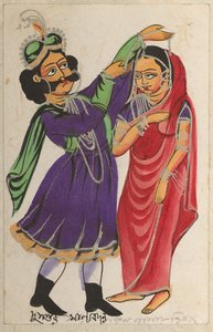 Dusmont Garlanding Shakuntala av Unknown artist