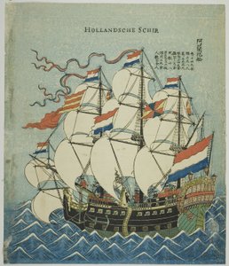 Holländskt fartyg av Unknown artist