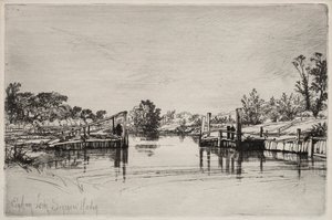 Egham Lock av Unknown artist