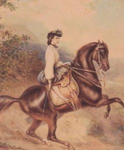 Elisabeth, kejsarinna av Österrike och drottninggemål av Ungern (24 december 1837 - 10 september 1898) (illustration) av Unknown artist