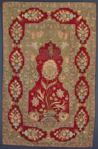 Broderad armenisk liturgisk gardin av Unknown artist